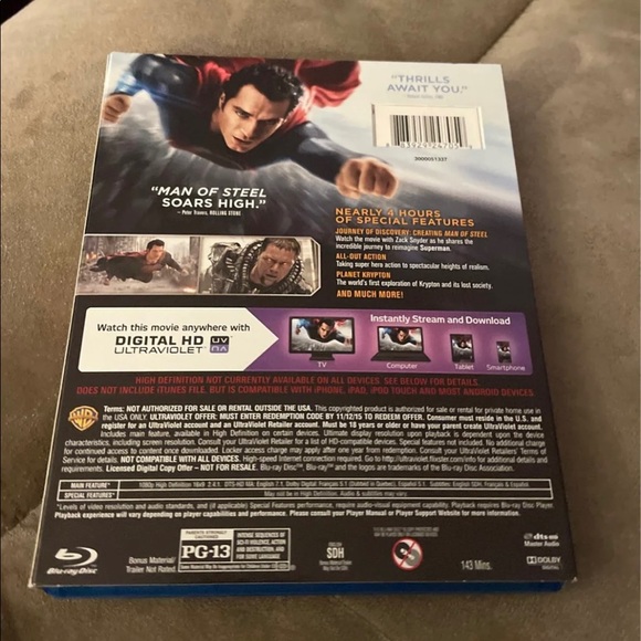 Man Of Steel Bluray - Picture 2 of 4